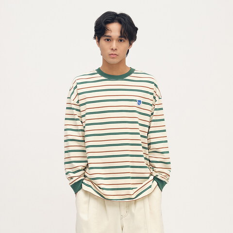 小P社長條紋長袖TEE