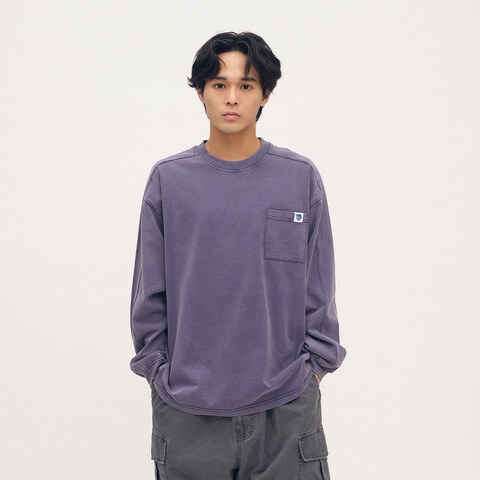 小P社長水洗長袖TEE