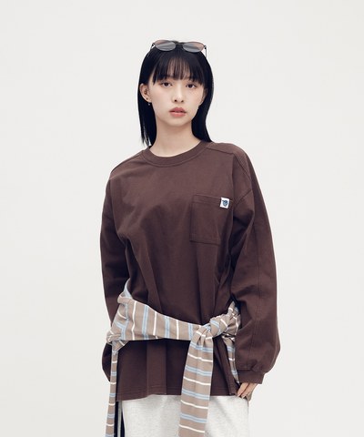 小P社長水洗長袖TEE