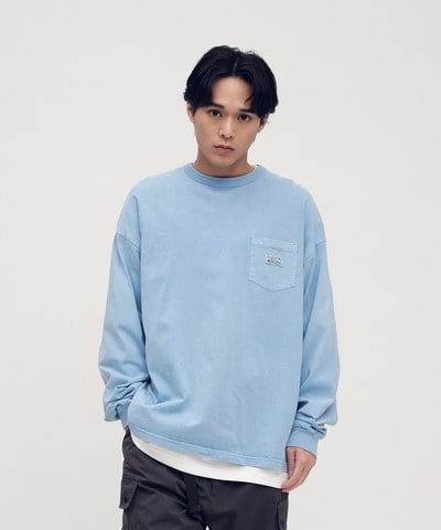 HERO經典水洗口袋長袖TEE