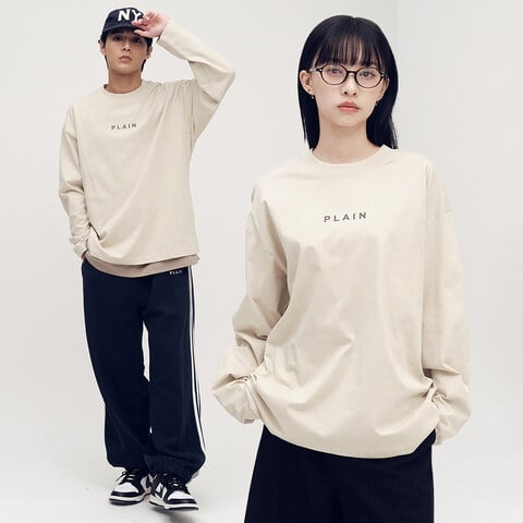 PLAIN 多色logo長TEE