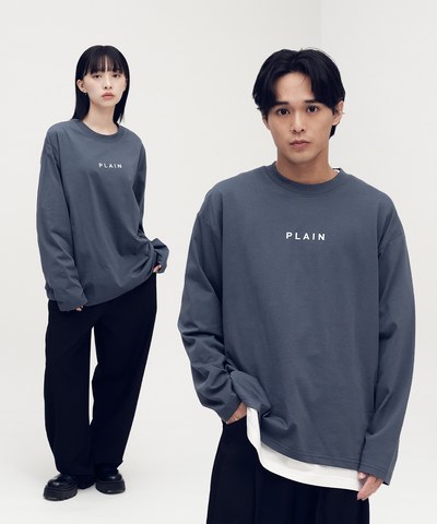 PLAIN 多色logo長TEE