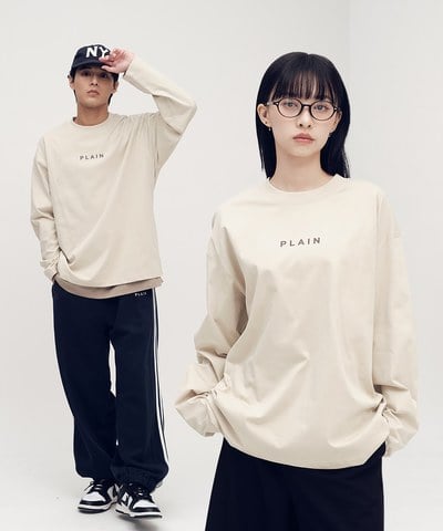 PLAIN 多色logo長TEE