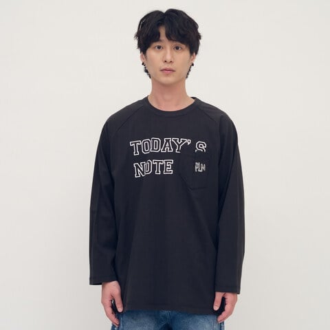 clip by clip 水洗印刷口袋TEE