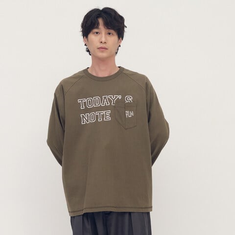 clip by clip 水洗印刷口袋TEE