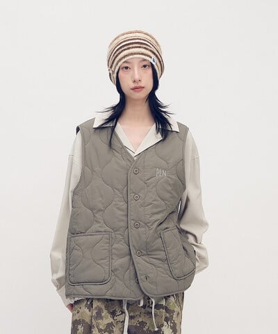 刺繡logo絎縫內膽背心