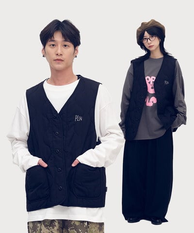 刺繡logo絎縫內膽背心