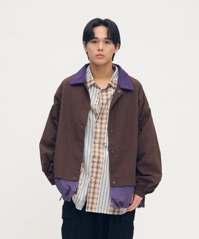 clip by clip 層疊拼接尼龍外套