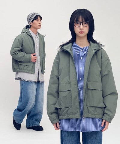 YOBI抗撕裂鋪棉連帽外套