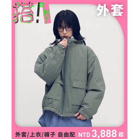 YOBI抗撕裂鋪棉連帽外套