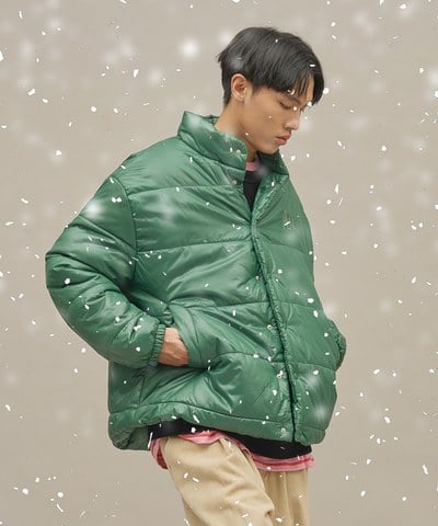 太空感漂浮雪地外套