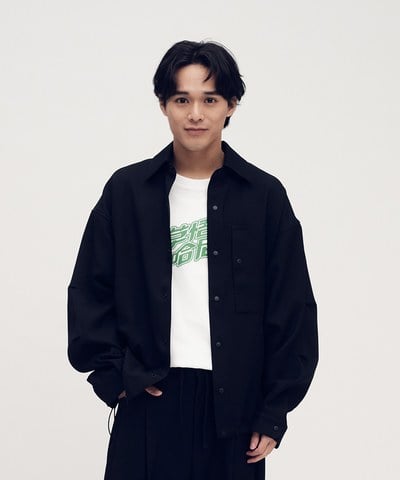 西料鬆身長袖襯衫