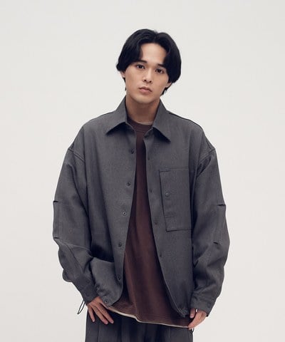 西料鬆身長袖襯衫