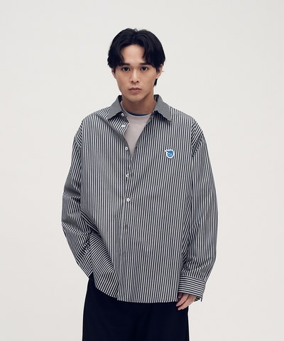 小P社長日常條紋襯衫