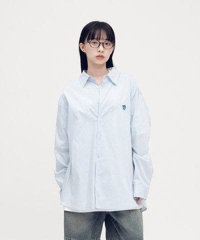 小P社長日常條紋襯衫