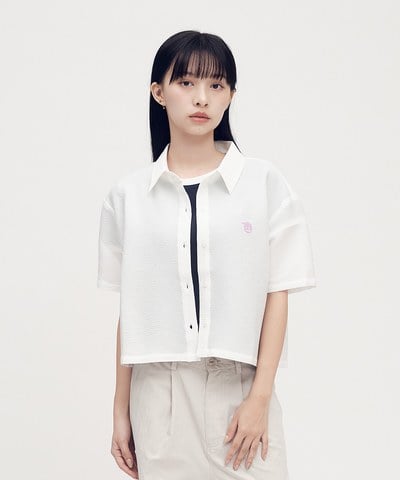 小P社長泡泡紗短袖襯衫