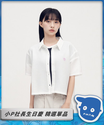 小P社長泡泡紗短袖襯衫