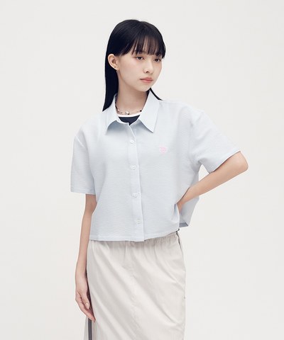 小P社長泡泡紗短袖襯衫