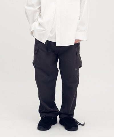 防潑水機能多口袋腰帶長褲