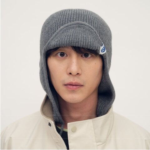 小P社長針織遮耳毛帽