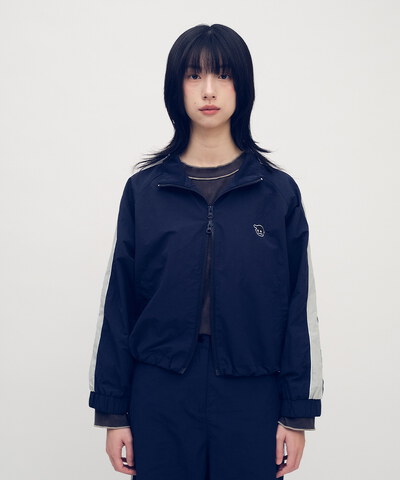 小P社長拼接短版外套