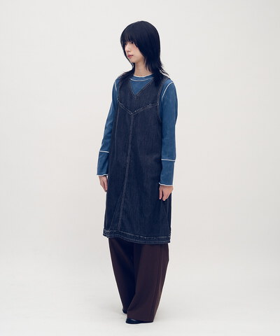 小P社長雙面穿丹寧連身洋裝