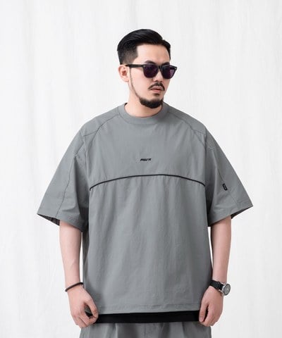 出芽飾邊上衣 MATTE NYLON WATER-REPELLENT T-