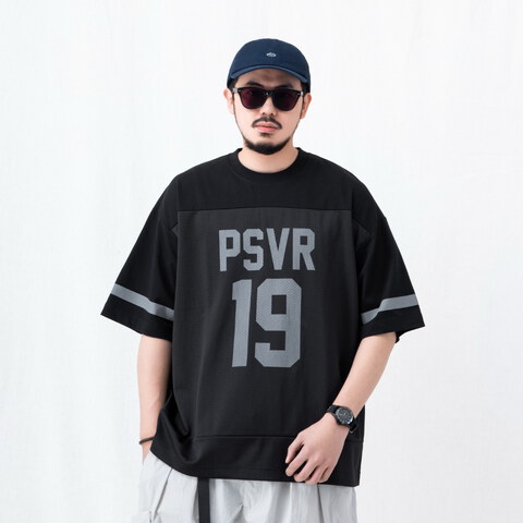 拼接球衣短TEE mesh splice jersey T-shirt