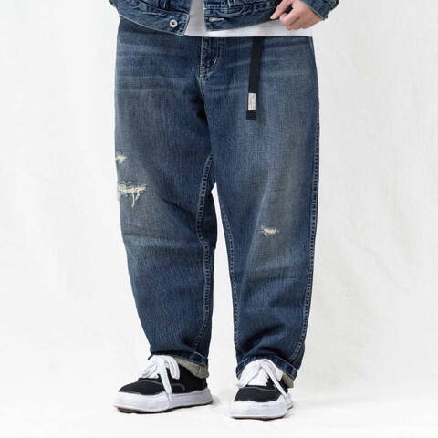 潑漆破壞牛仔褲 vintage washed distressed jeans