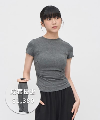 SAA0023-242 柔滑涼感彈力短袖上衣