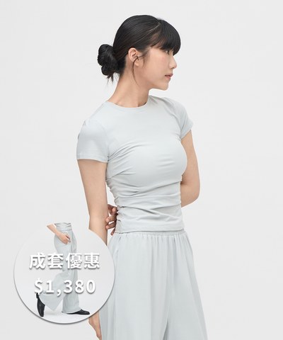 SAA0023-242 柔滑涼感彈力短袖上衣