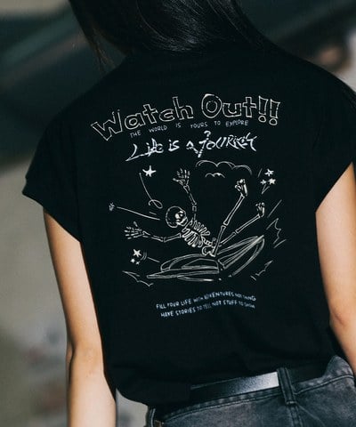 無袖印花上衣 Break The sense Printed Top