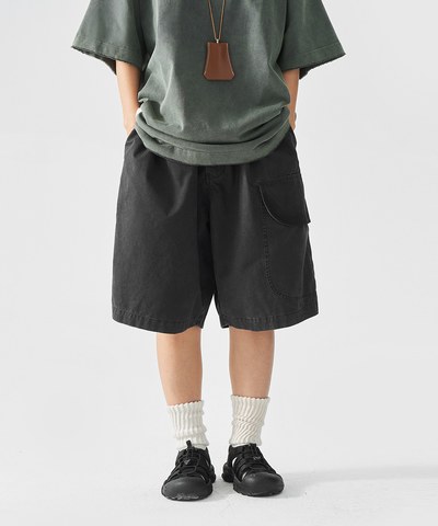 三口袋七分褲 Three Pockets Washed  Long Short
