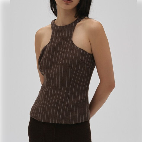 TDF0501-261 Linen Americansleeve Tops