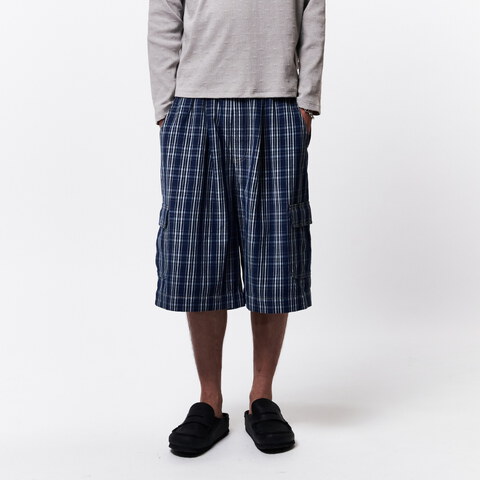 格紋牛仔短褲 PLAID JORTS