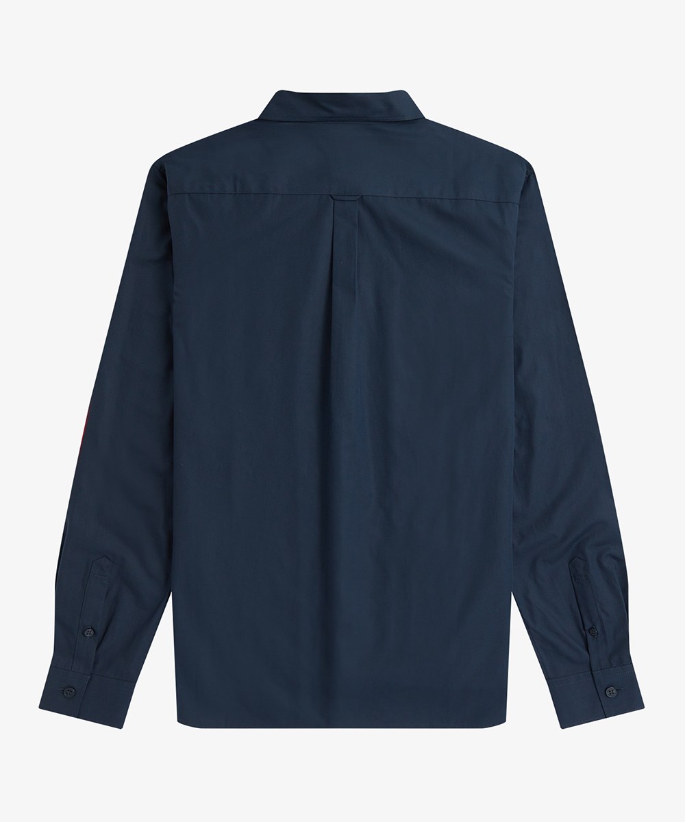M4684 PANELLED SHIRT 拼接圖樣襯衫