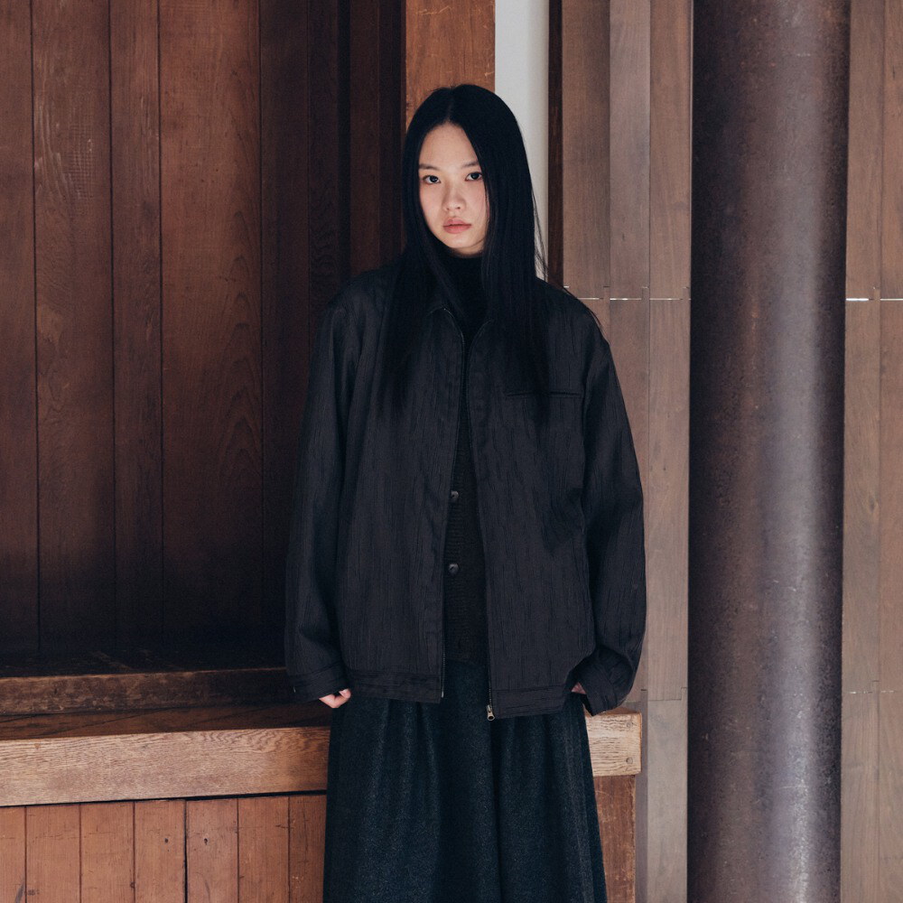 條紋寬版外套 unisex pouring jacket