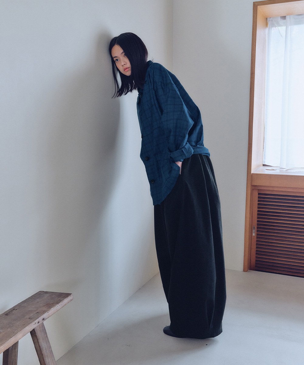 打褶燈籠褲 unisex tuck balloon pants