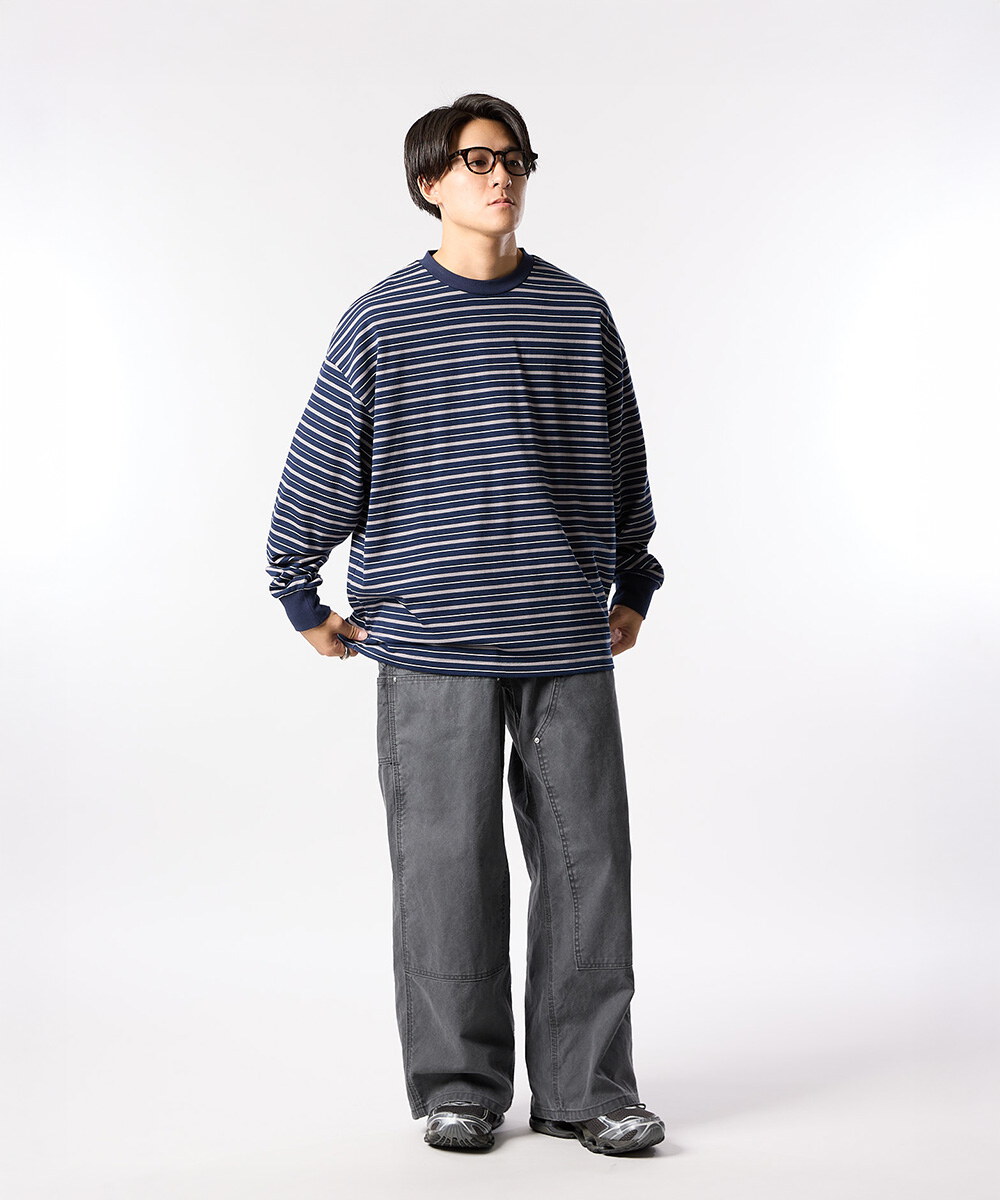 條紋上衣 MULTI BORDER LS TEE