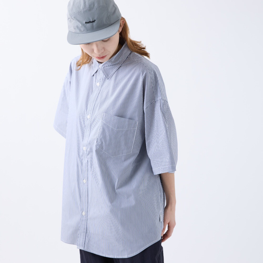 條紋短袖襯衫 LOOSE STRIPE SHIRT SS