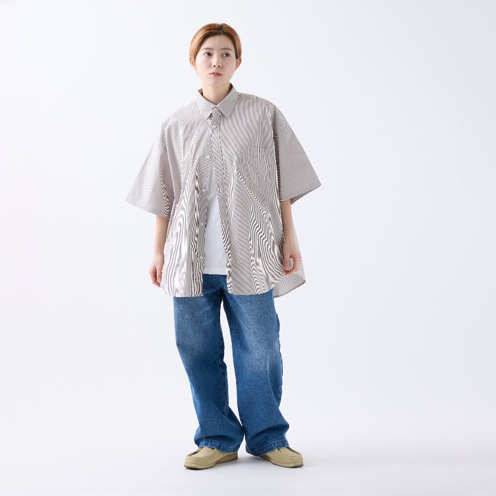 條紋短袖襯衫 LOOSE STRIPE SHIRT SS