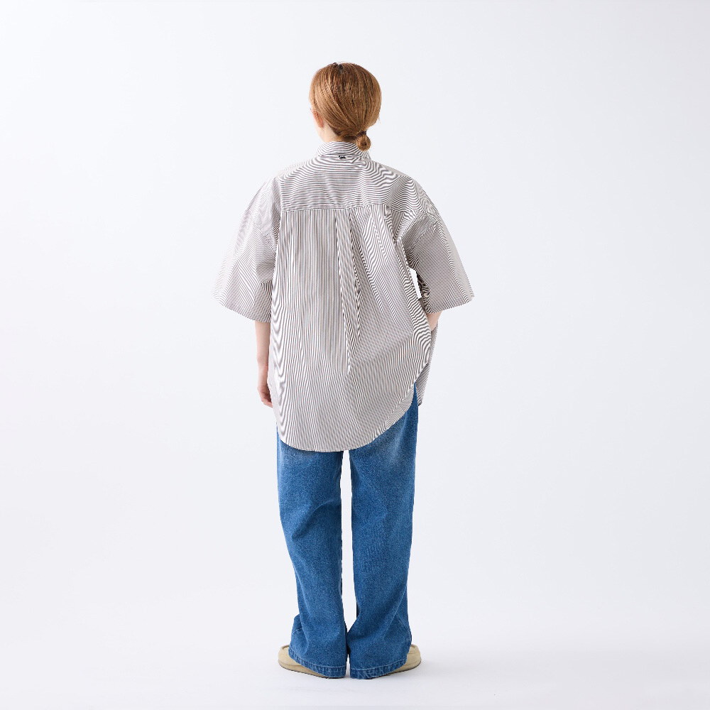 條紋短袖襯衫 LOOSE STRIPE SHIRT SS