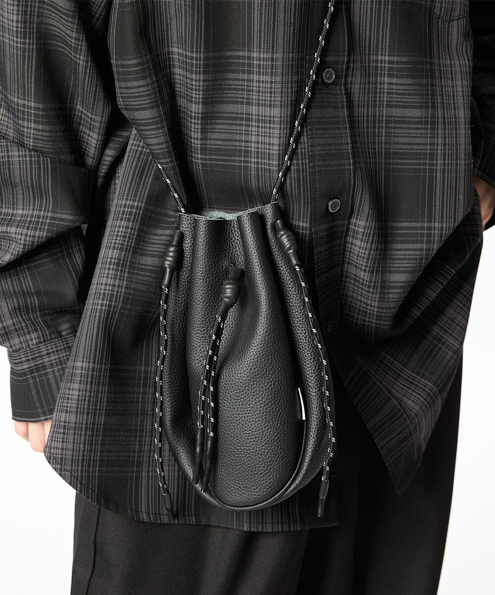 束口包 LEATHER DRAWSTRING BAG