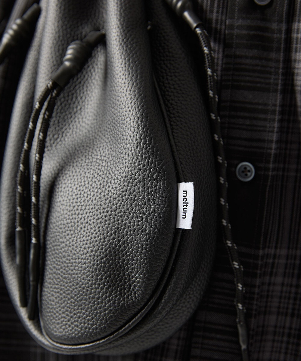 束口包 LEATHER DRAWSTRING BAG