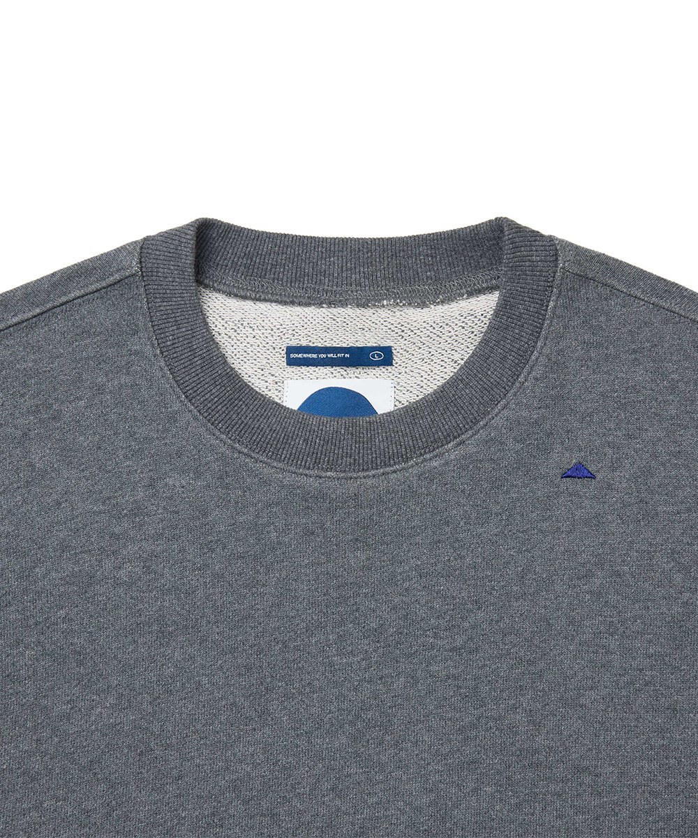 MELSIGN 圓領大學Tee Sound Wave Crewneck