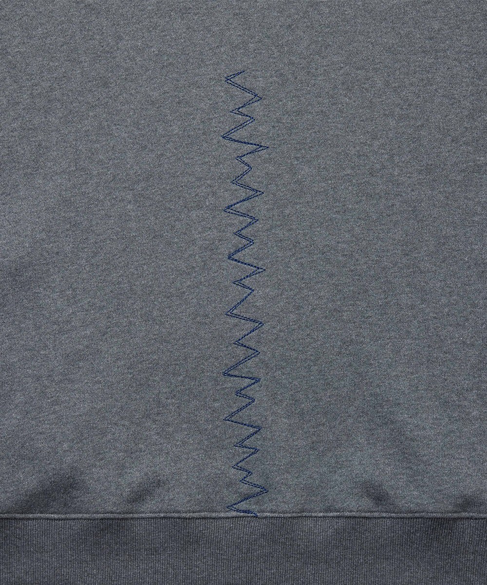 MELSIGN 圓領大學Tee Sound Wave Crewneck