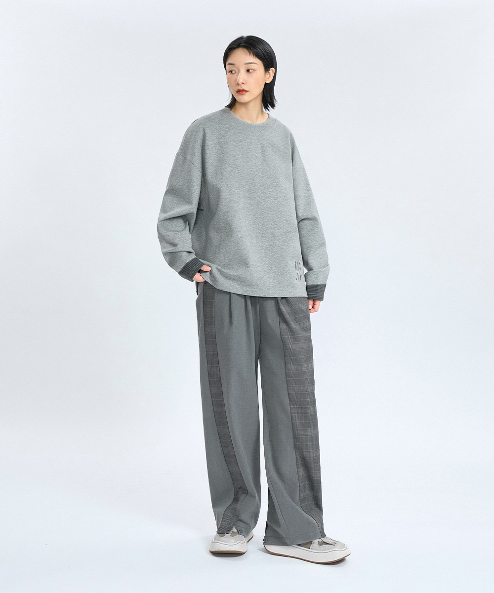 袖口拼色長Tee Mix-Layered Comfy LS Tee