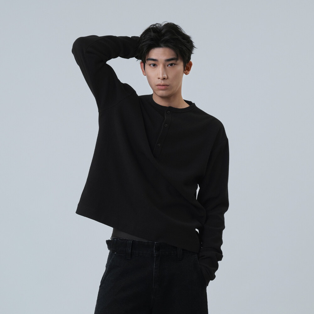 亨利領長袖 MEL. Henley LS Tee