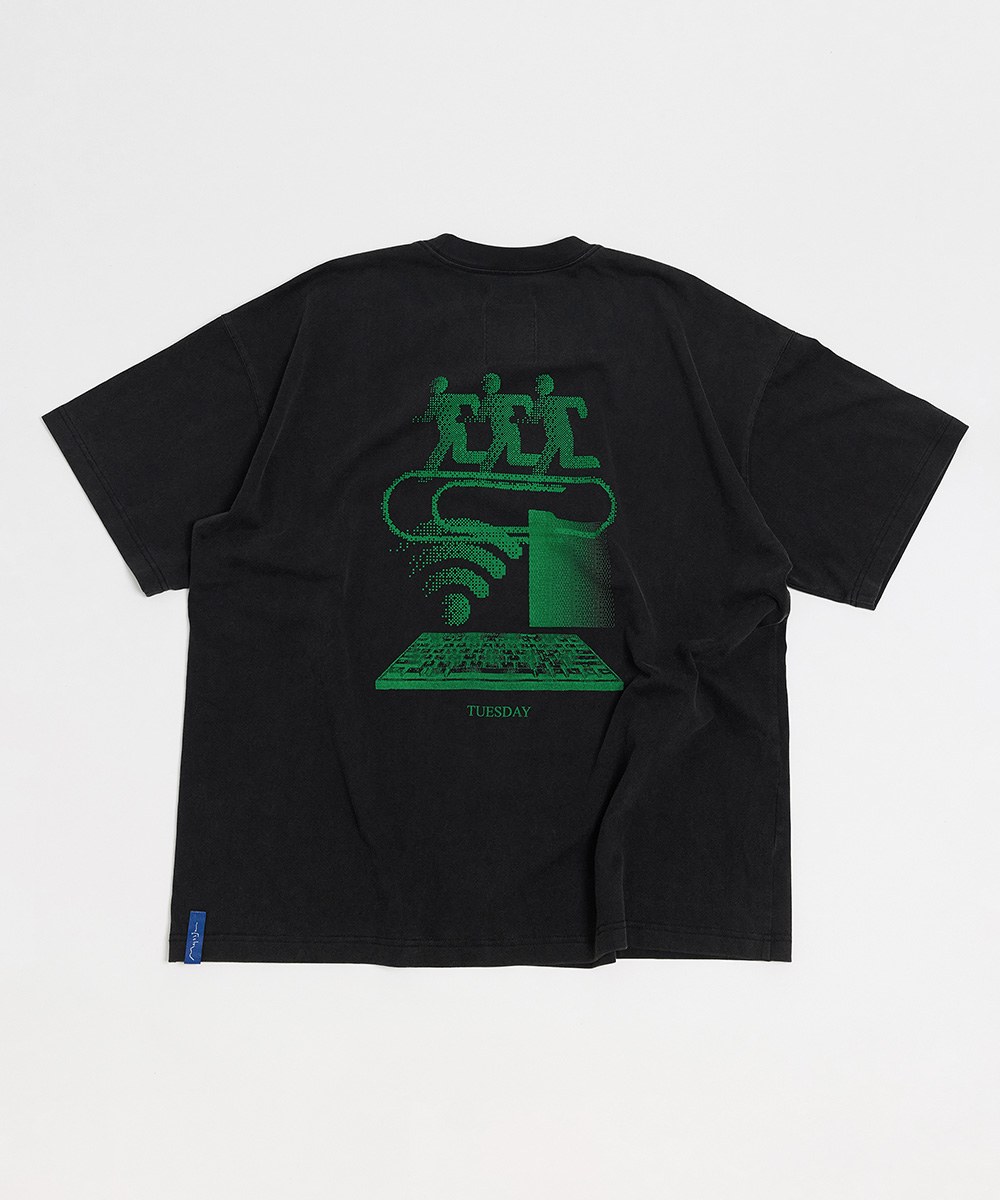 標語短袖上衣 Tue. I Need Wi-Fi Tee