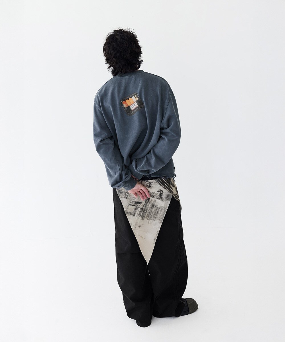 水洗趣味圖像上衣 Distressed Sushi Tee